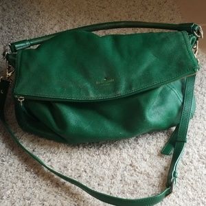 Kate spade green leather bag